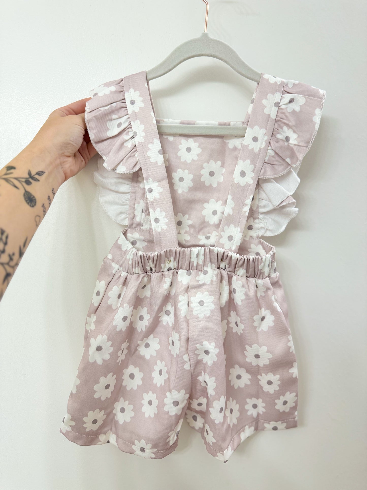 Flutter Sleeve Overall Romper