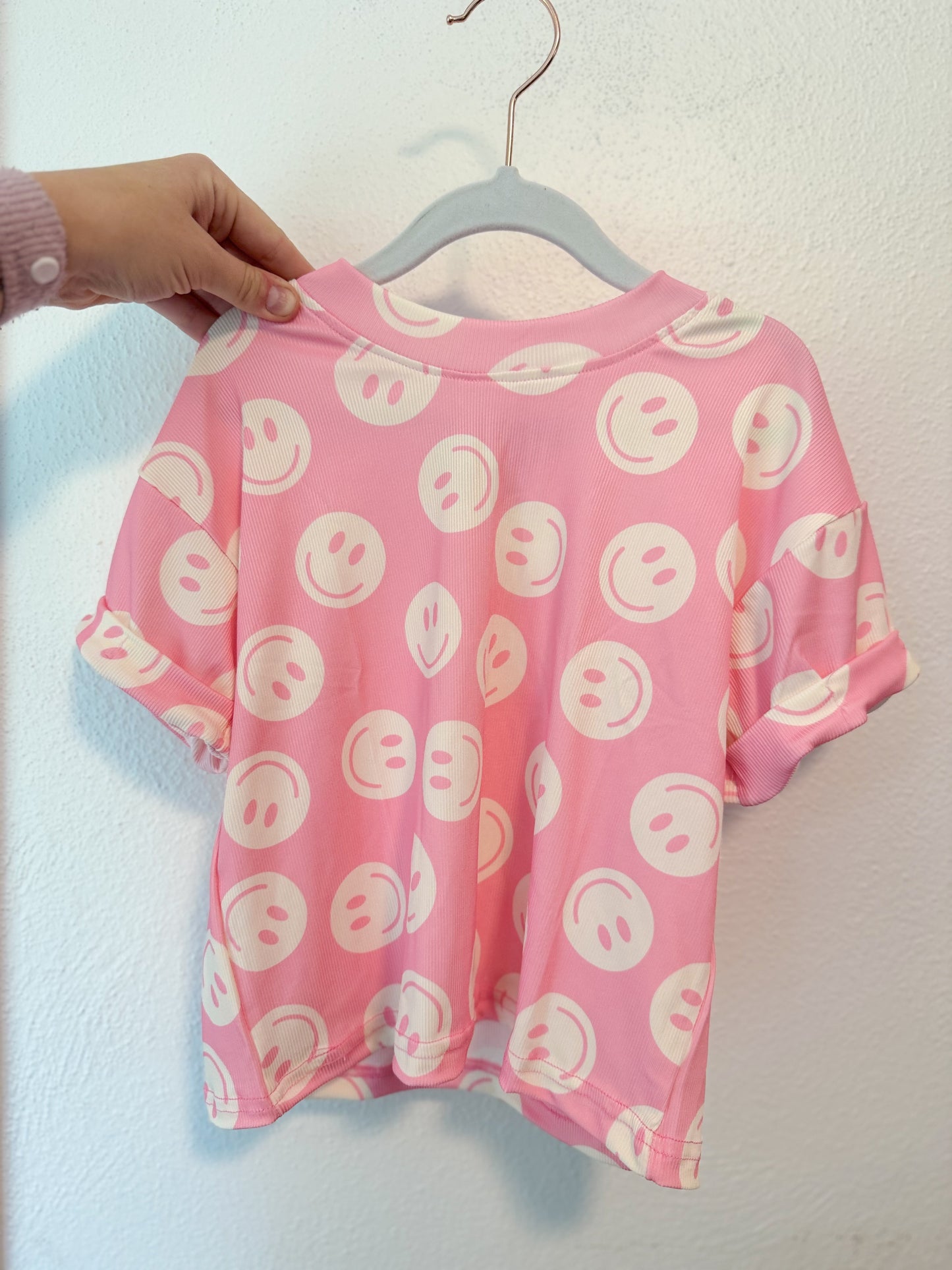 Waffle Smiley Tee- 2 Colors