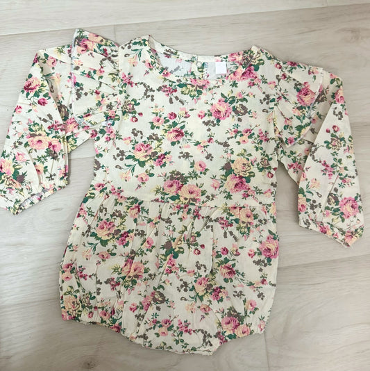 Vintage Floral Bubble Romper