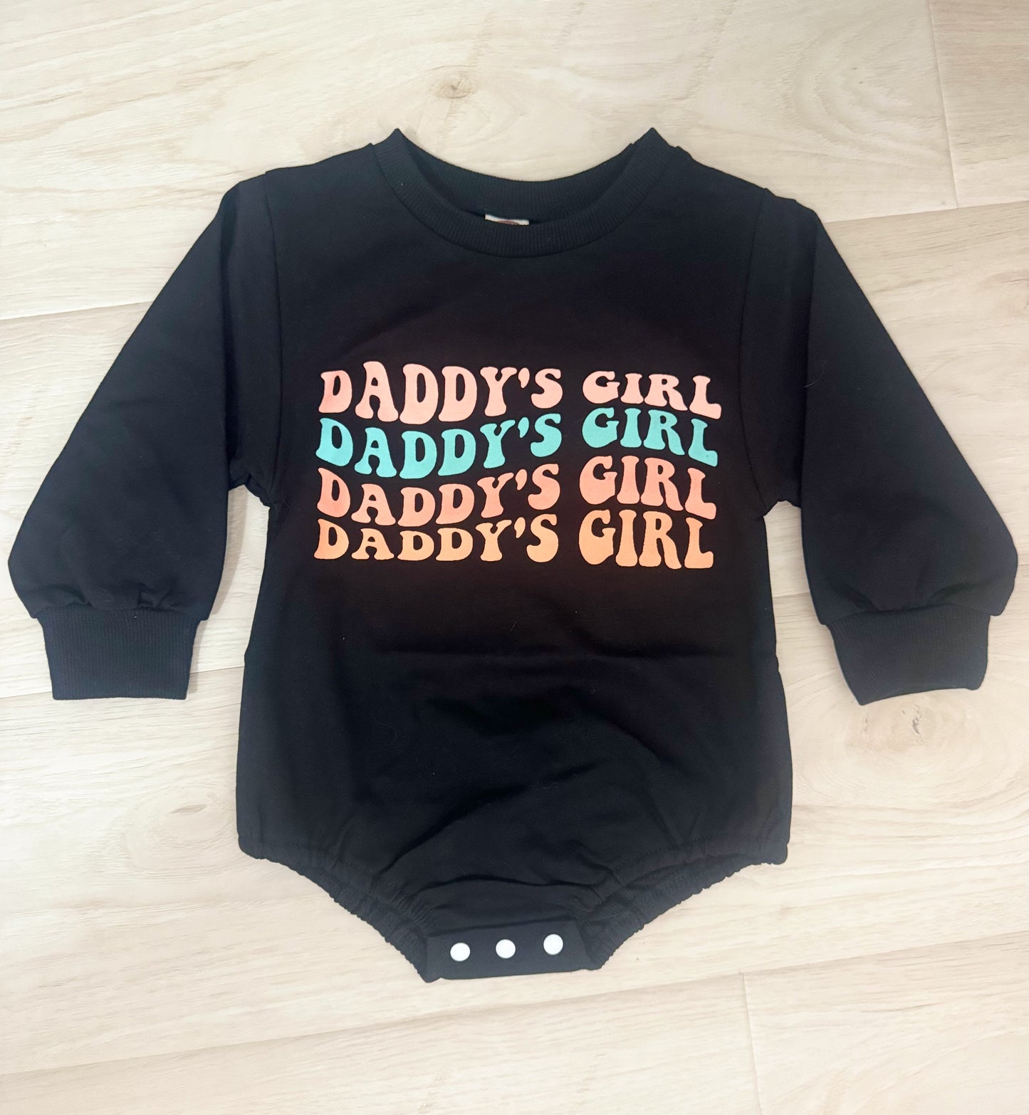 Daddy's Girl Black Romper