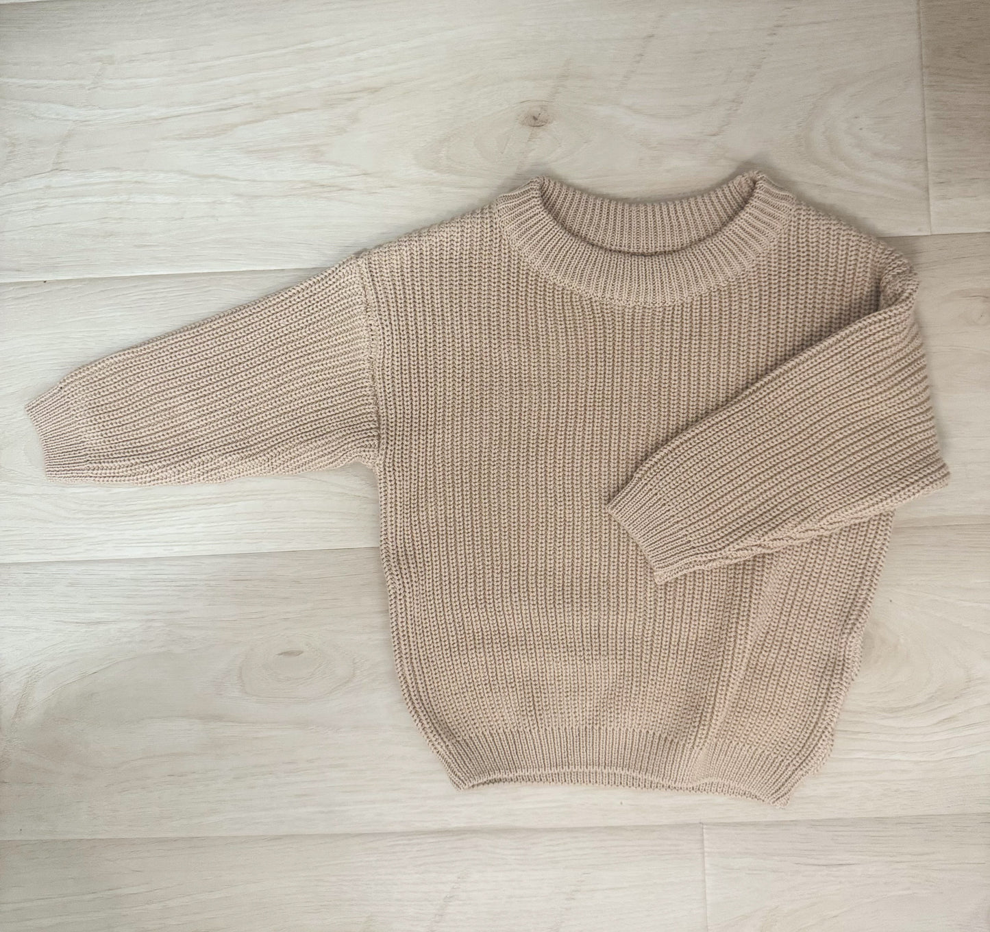 Beige Oversized Sweater